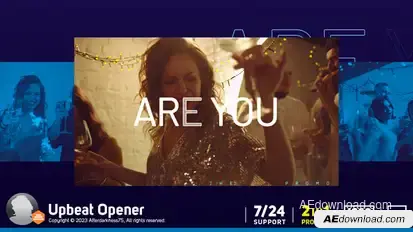 Upbeat Opener Video Displays template preview