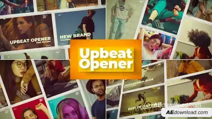 Upbeat Opener Video Displays template preview