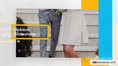 Upbeat Slideshow Video Displays template preview