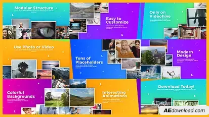 Uplifting Modern Slideshow Openers template preview