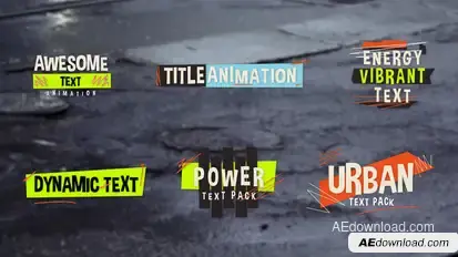 Urban Energy Titles Titles template preview