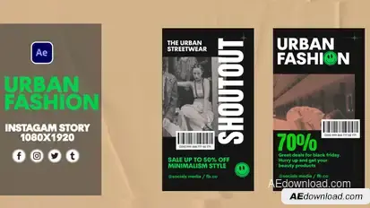 Urban Fashion Product Promo template preview
