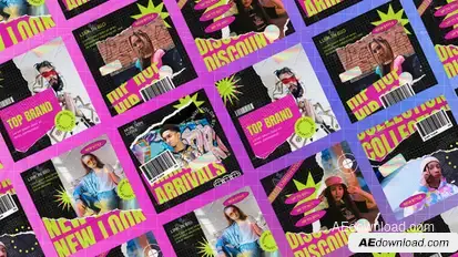 Urban Fashion Instagram Posts Product Promo template preview