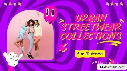 Urban Fashion Youtube Intro Openers template preview