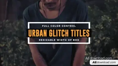 Urban Glitch Titles Titles template preview