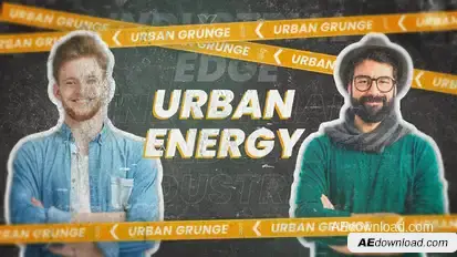 Urban Grunge Opener Video Displays template preview
