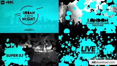Urban Music Night v2 Openers template preview