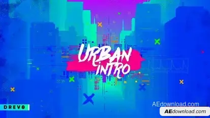 Urban Opener/ True Hip-Hop Logo Intro/ City/ New York/ Brush/ Colorful/ Dynamic/ Street/ Basketball Openers template preview