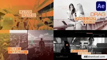 Urban Opener for After Effects Openers template preview