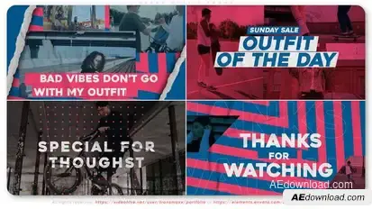Urban Outfit Promo Openers template preview