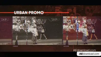 Urban Promo Video Displays template preview