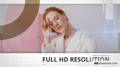 Urban Slideshow Video Displays template preview