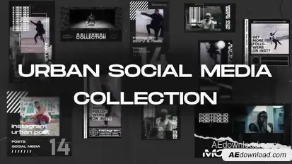Urban Social Media Collection Openers template preview