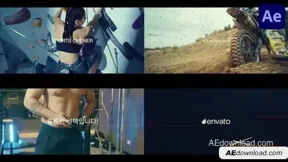 Urban Sports for After Effects Openers template preview