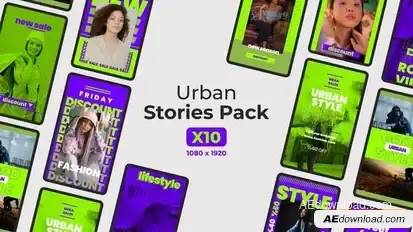 Urban Stories Openers template preview