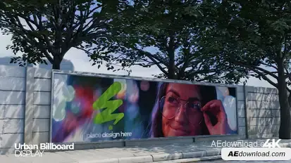 Urban Street Billboard Mockup Video Displays template preview