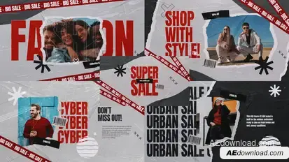 Urban Super Sale Promo Openers template preview