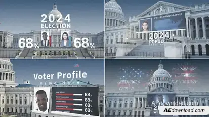 Us Election Intro Openers template preview