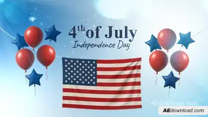 US Independence Day Intro Openers template preview