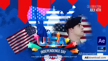 USA Independence Day Openers template preview