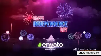 USA Independence Day Greetings Openers template preview