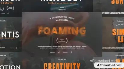 Utopia Cinematic Titles Titles template preview