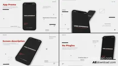 UX App Showcase | Mobile Promo Product Promo template preview