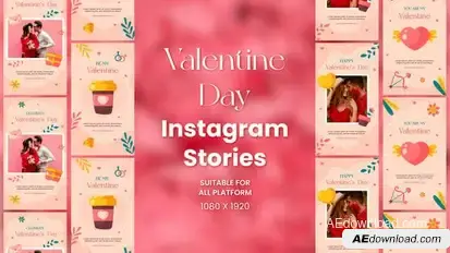 Videohive Valentine’s Day Instagram Stories Openers template preview