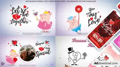 Valentine's Day Love Letter v2.1 Openers template preview