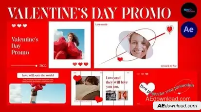 Valentine's Day Promo Openers template preview