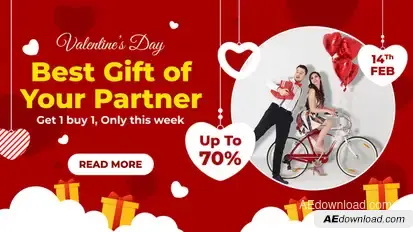 Valentine's Day Sale Promo Product Promo template preview
