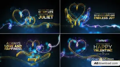 Valentine's Day Wishes //  Valentine's Day Greetings Openers template preview