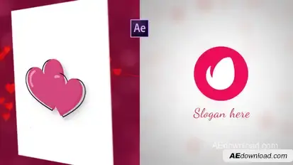 Valentine's Logo Reveal Logo Stings template preview