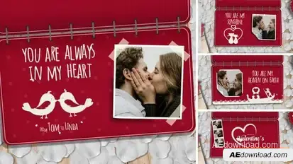 Valentine Booklet Openers template preview