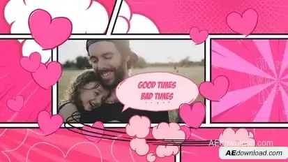 Valentine Comic Opener Openers template preview