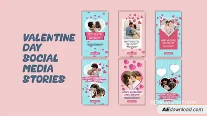 Valentine Day - Social Media Stories Openers template preview