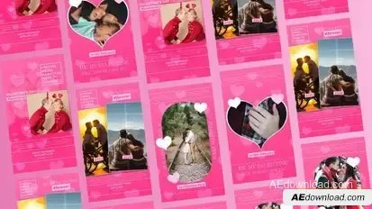 Valentine Day Love Stories Openers template preview