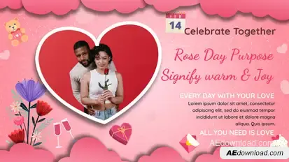 Valentine Day Time Line Openers template preview