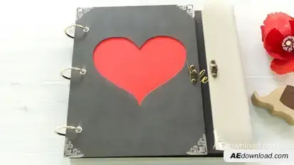 Valentine Love Photo Album Video Displays template preview