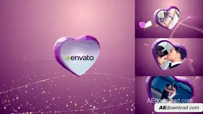 Valentine/ Wedding Slideshow Video Displays template preview