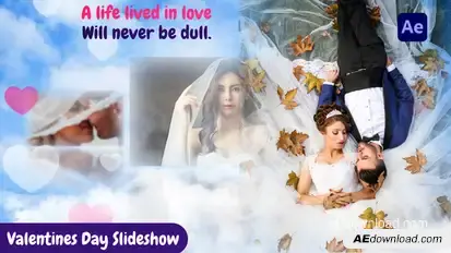 Valentines day Video Displays template preview