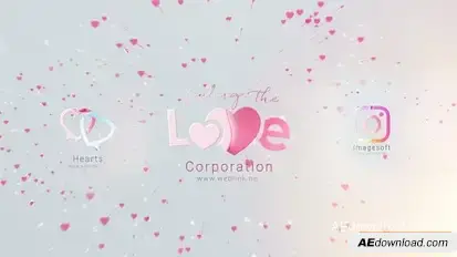 Valentines Day Clean Logo Logo Stings template preview