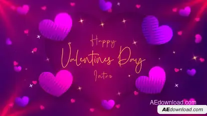 Valentine Titles template preview
