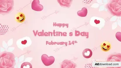 Valentines Day Intro Openers template preview