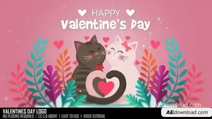 Valentines Day Logo Openers template preview