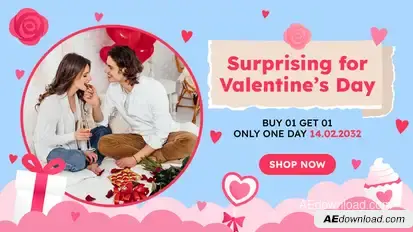 Valentines Day Sale Promo Product Promo template preview
