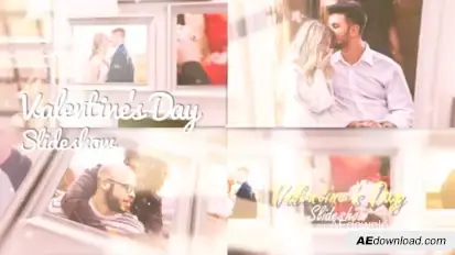 Valentines Day Slideshow Video Displays template preview