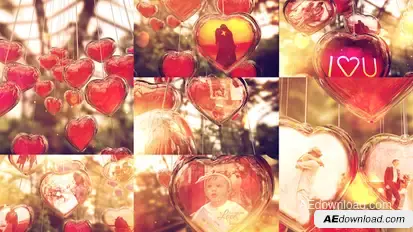 Valentines Day Slideshow Video Displays template preview