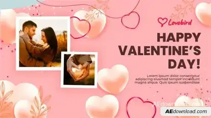 Valentines Day Slideshow Openers template preview