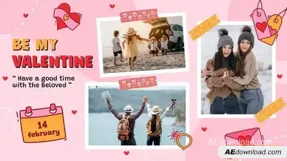 Valentines Day Slideshow Openers template preview